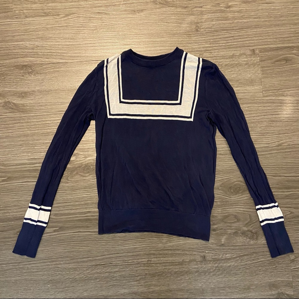 Equipment Silk Navy Sweater size XS